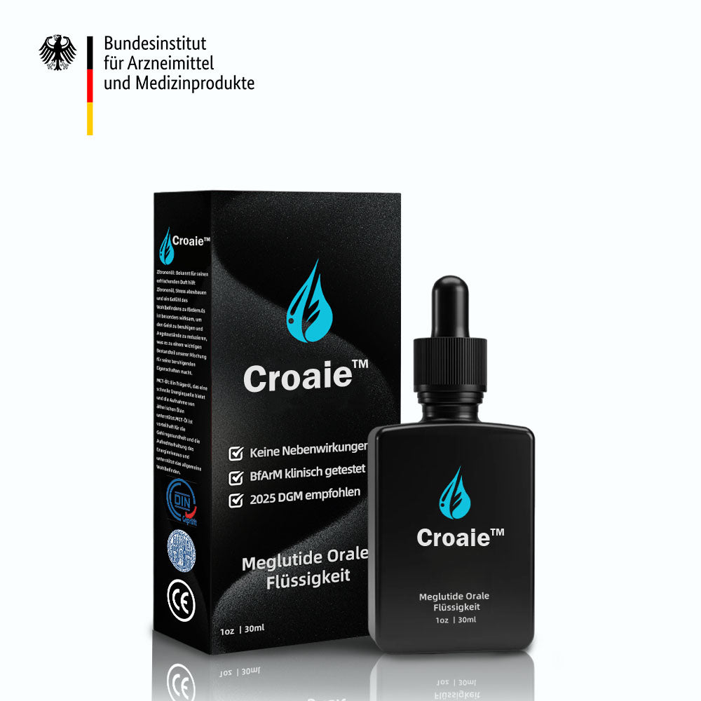 🍎Croaie™ 𝐌𝐞𝐠𝐥𝐮𝐭𝐢𝐝𝐞 𝐎𝐫𝐚𝐥𝐞 𝐅𝐥ü𝐬𝐬𝐢𝐠𝐤𝐞𝐢𝐭 (Fettverbrennungsprodukt in Lebensmittelqualität, entwickelt von der Medizinischen Fakultät der Universität Heidelberg, sehr empfohlen von der DGM)