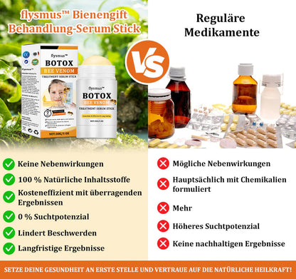 👨‍⚕️BfArM-ZULASSUNG | 🐝Flysmus™ Botox Bienengift Behandlung Serum Stick: Zielt auf Warzen, Dunkle Flecken & Narben ab, Strafft Falten