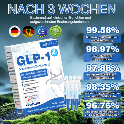 🍎Ourlyard® GLP-1 Pro Schlankheits-Trinklösung 7 Tage sichtbare Wirkung, keine Nebenwirkungen, geeignet für alle Altersgruppen 🌺🌺