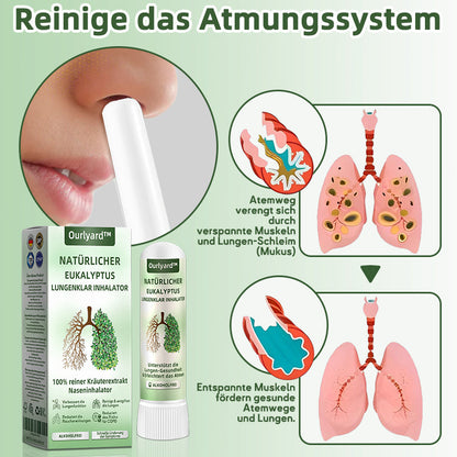 🍎Offizieller Shop|🔥Ourlyard™ Natürlicher Eukalyptus Lungenklar Inhalator 👨‍⚕️BfArM-certification(💝LETZTER TAG 50% RABATT 💝)
